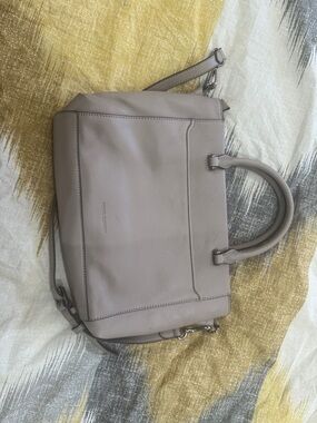 Vince Camuto Taupe Leather Satchel